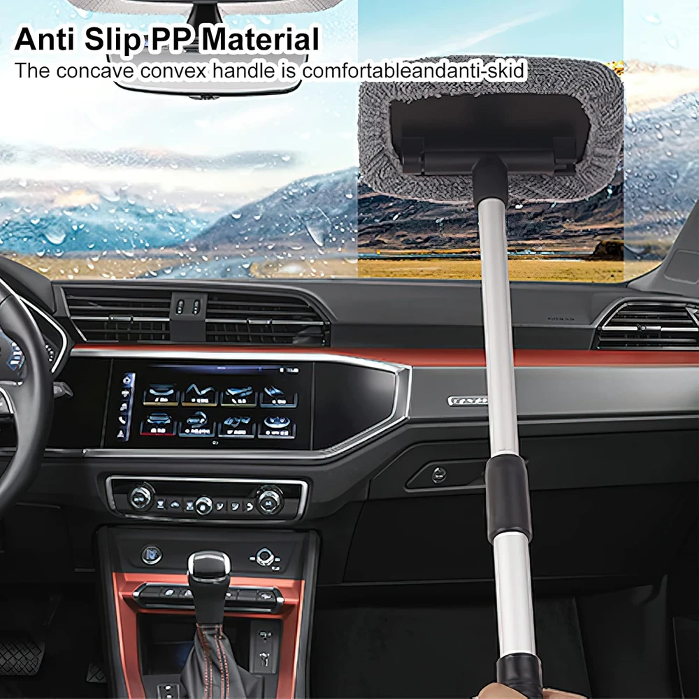 DAWRIS teleskopinis automobilio langų valymo šepetys su mikropluoštu, 27–45 cm, autowaschbürste 001