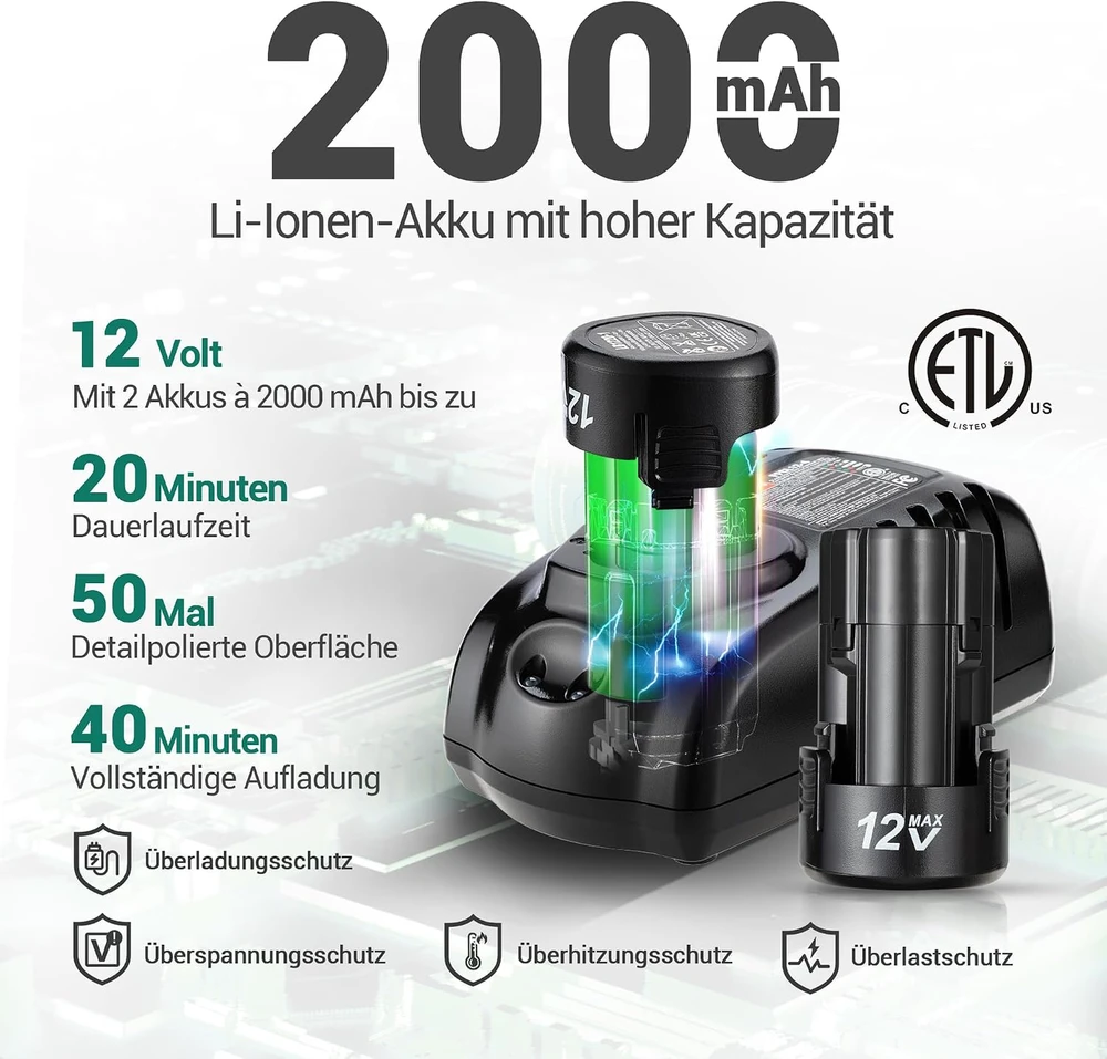 DCA akumuliatorinė automobilio poliravimo mašinėlė 12 V, 75 mm, 230 W, ADSP75(EK-EU01)
