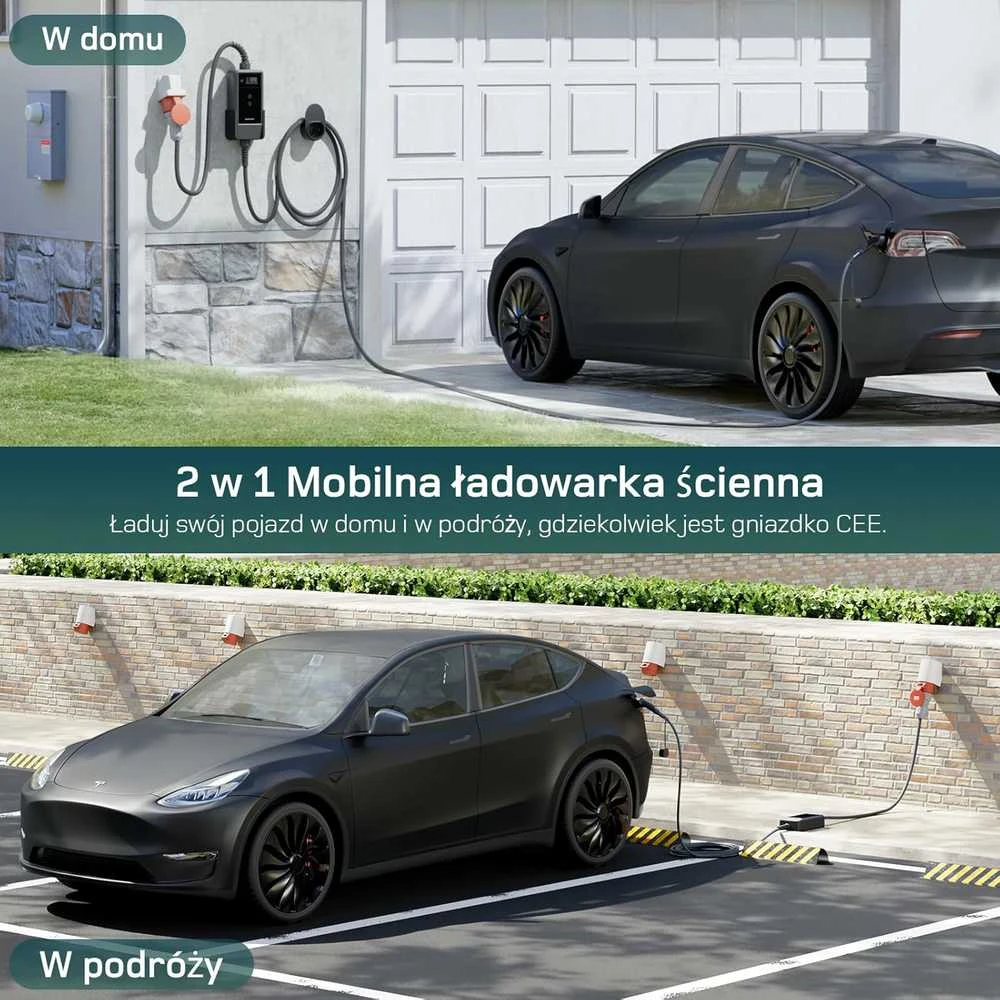 Deaccessories dé Mobilus elektromobilių įkroviklis 22 kW, su programėle
