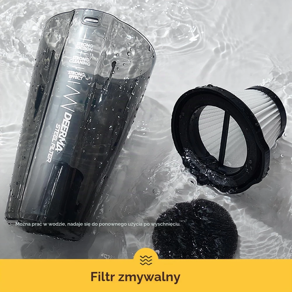 Deerma laidinis dulkių siurblys 2 viename 600 W, 15 kPa, HEPA filtras DEM-DX115C