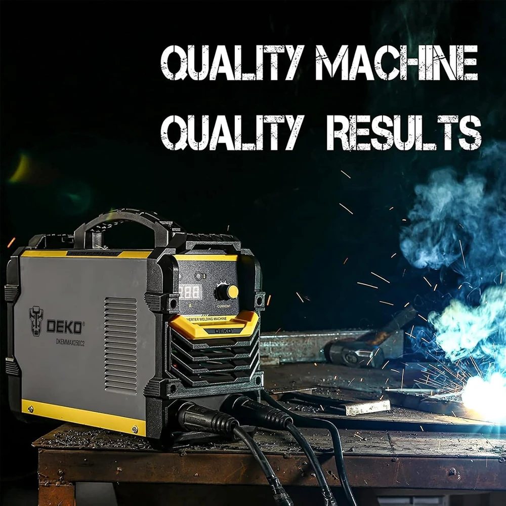 DEKO suvirinimo aparatas MMA 250 A, 220 V, inverterinė technologija, MMA-250 A
