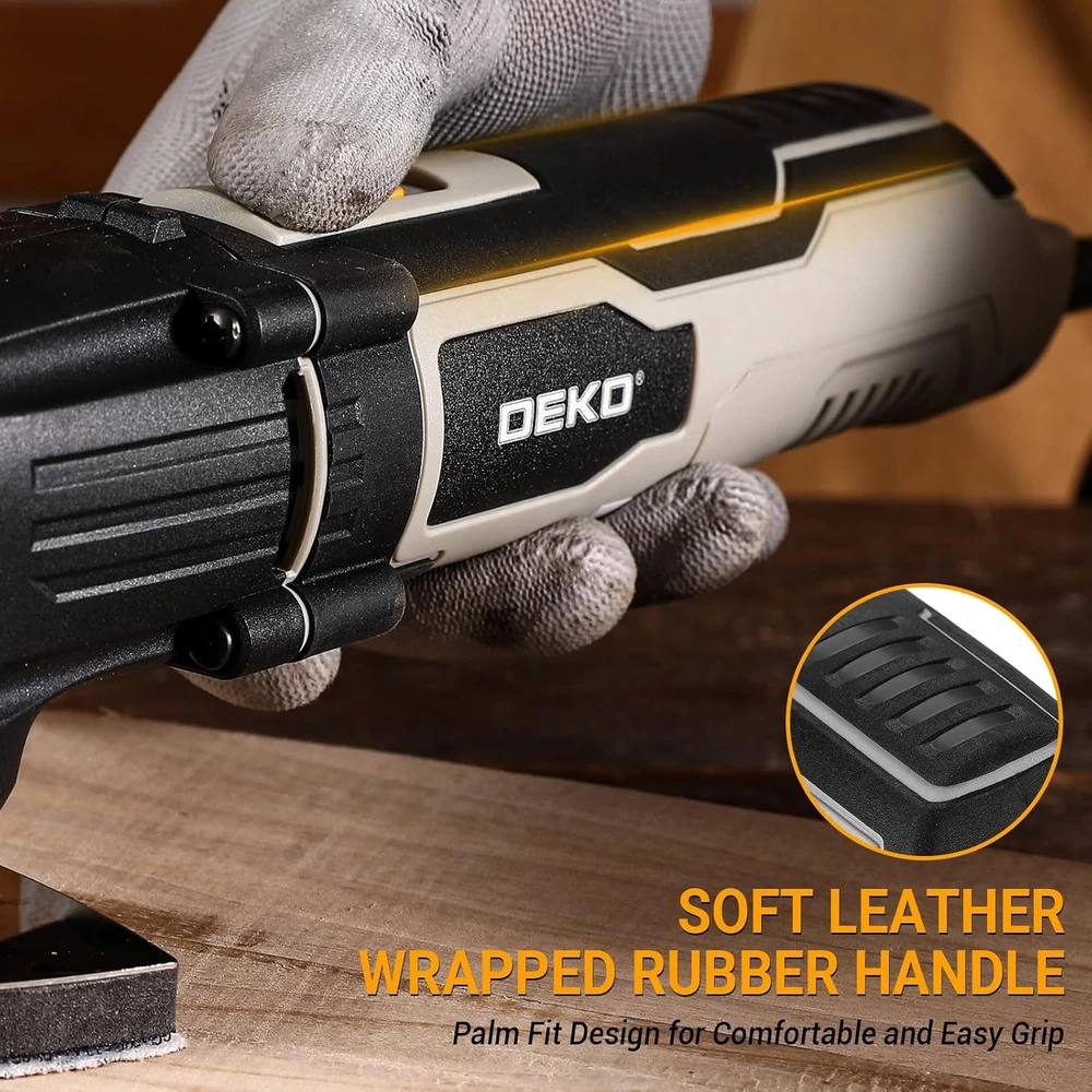 DEKOPRO osciliacinis daugiafunkcis įrankis 300 W, 3000–22000 rpm, su kintamu greičiu, DKPOMT0001