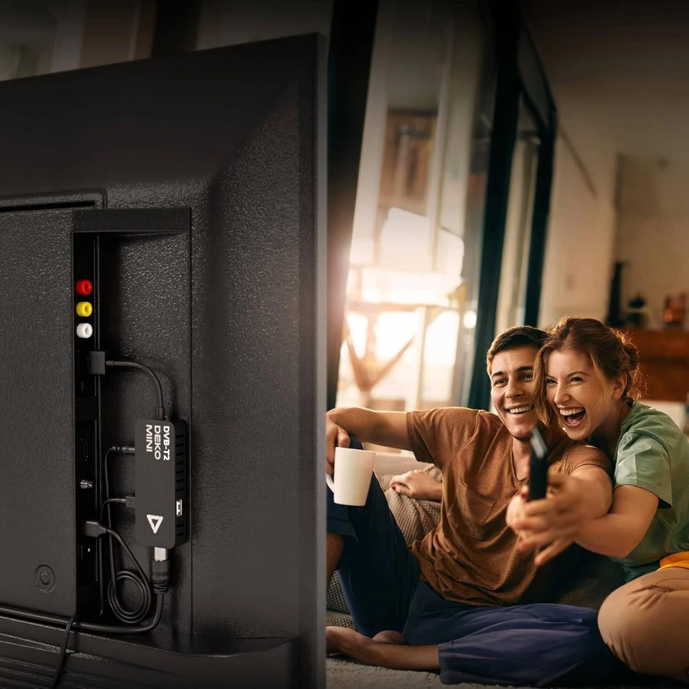 DekoTV DVB-T2 TV ryšio imtuvas mini dekoderis HEVC H.265 HDMI jungtis