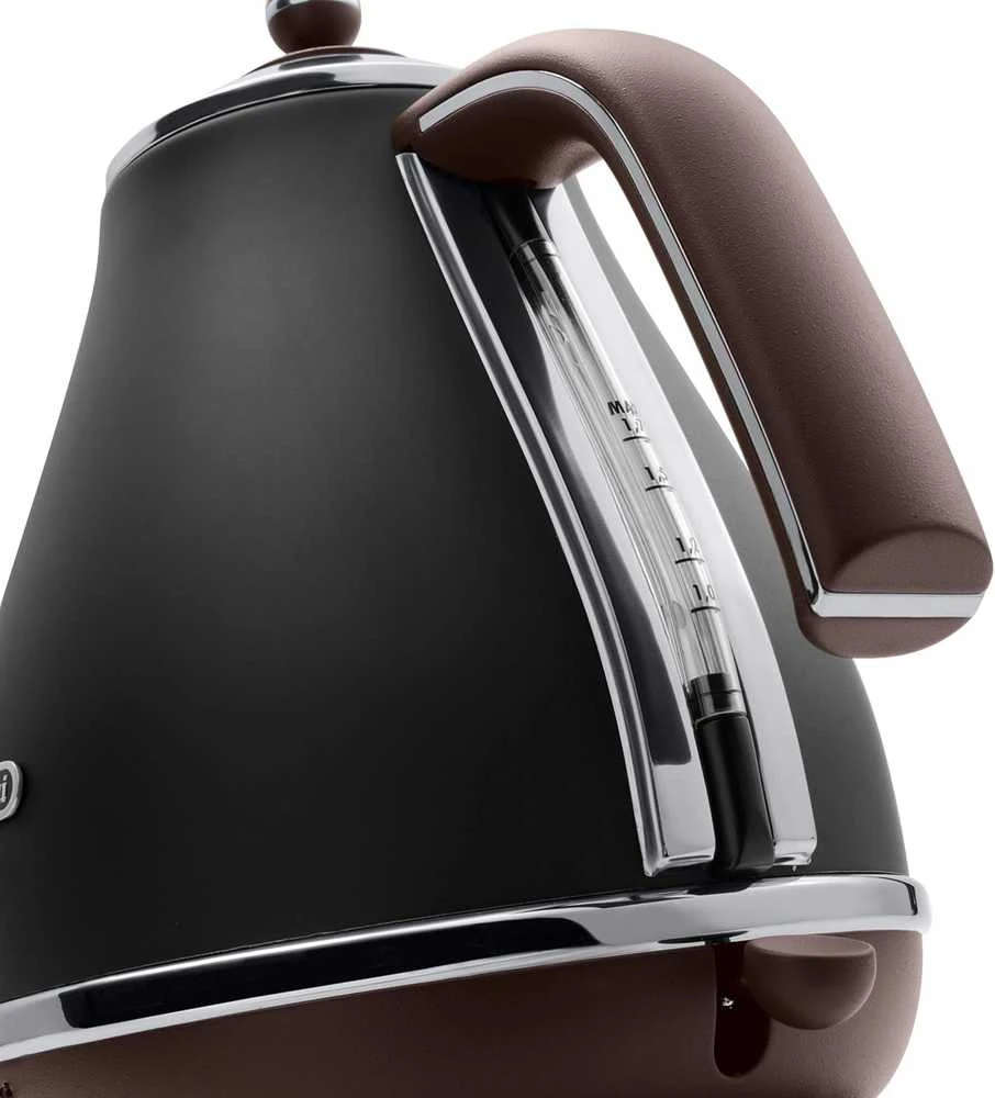 De'Longhi elektrinis virdulys 1,7 l, nerūdijančio plieno korpusas, 2400 W, juodas, KBOV2001.BK