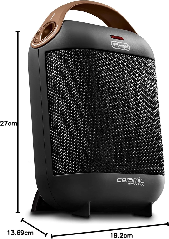 De'Longhi keraminis elektrinis šildytuvas 1800 W, 2 galios lygiai HFX30C18.AG