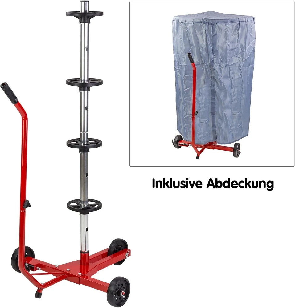 DEMA mobilus automobilių padangų ir ratlankių stovas iki 240 mm, 100 kg, 918173-20447