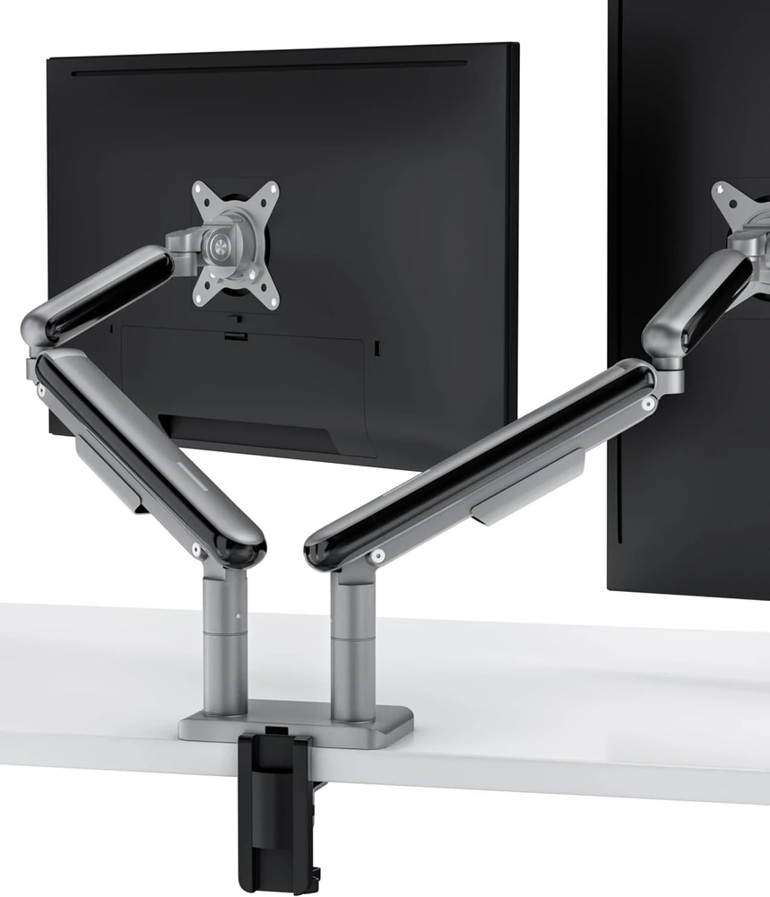 Desktronic Monitoriaus laikiklis dvigubas Juodas