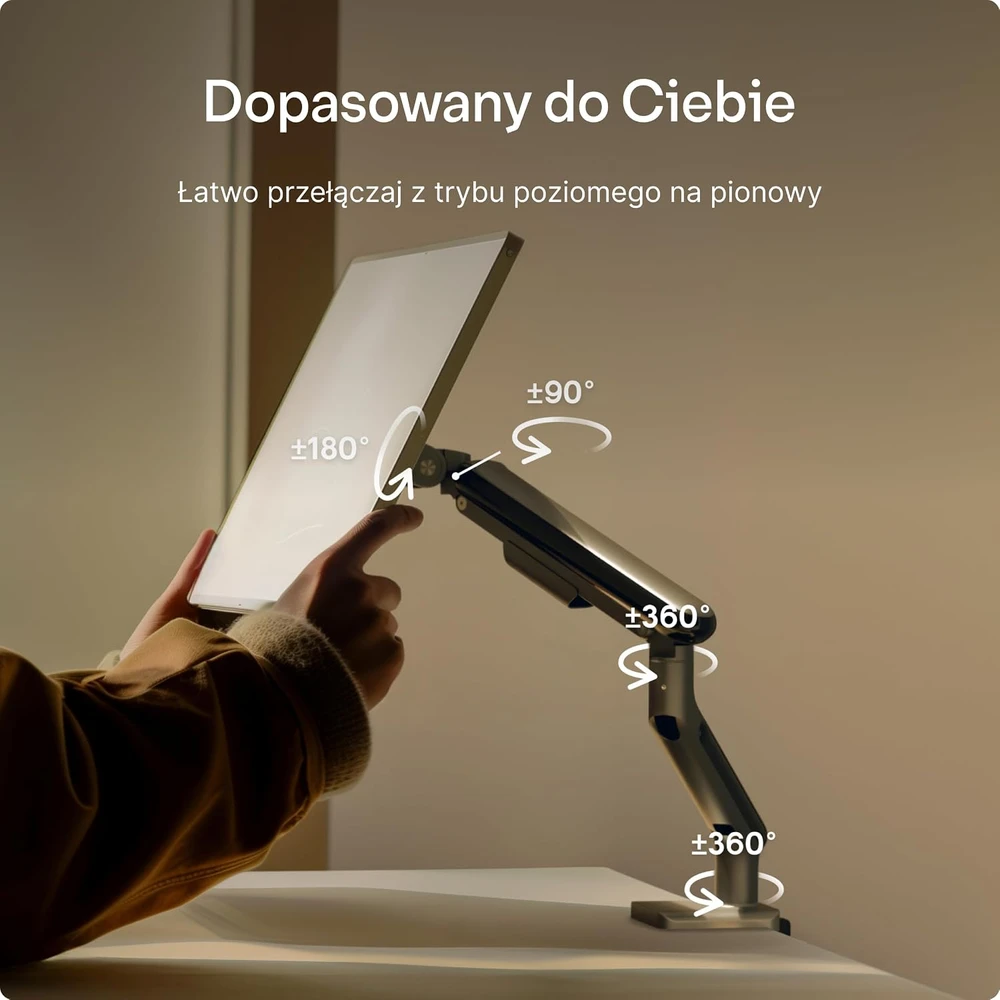 Desktronic Monitoriaus laikiklis viengubas Juodas
