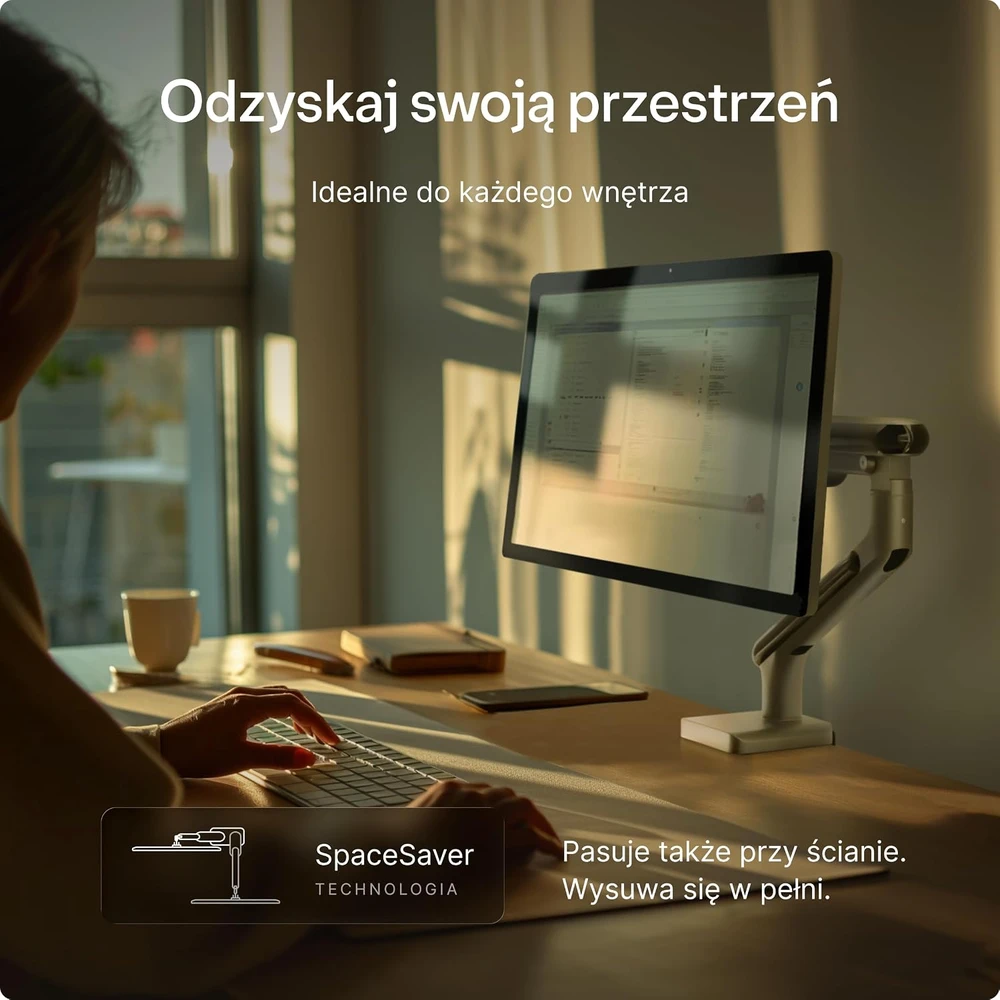Desktronic Monitoriaus laikiklis viengubas Juodas