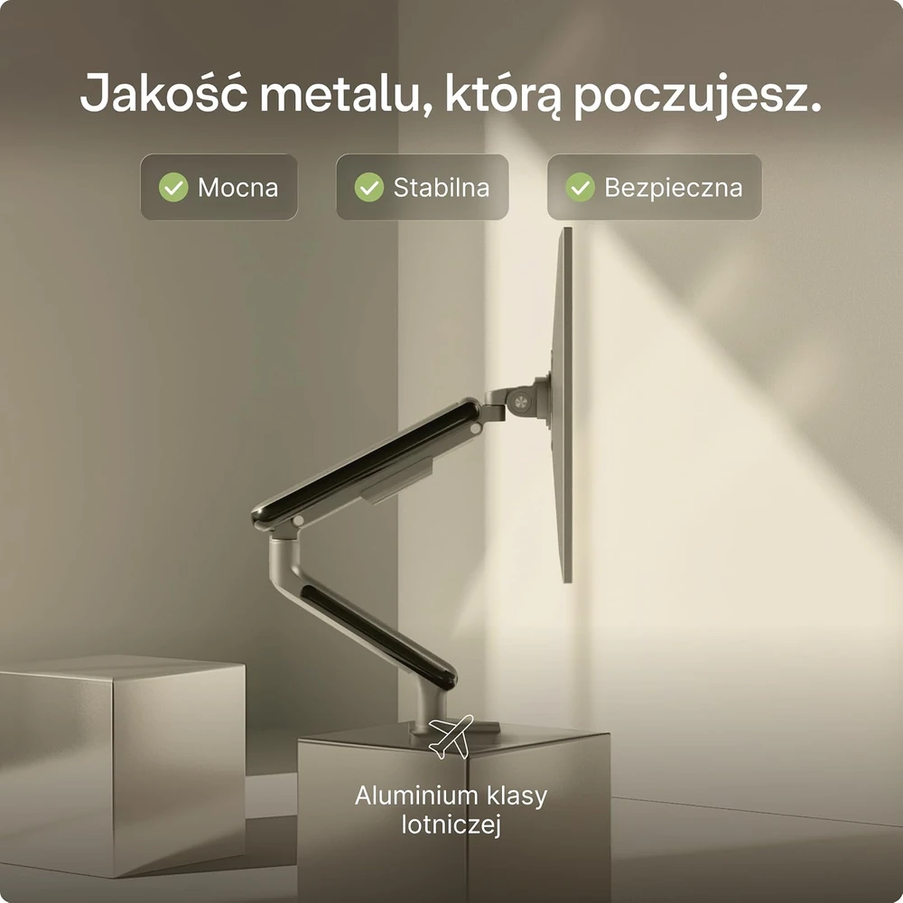 Desktronic Monitoriaus laikiklis viengubas Juodas