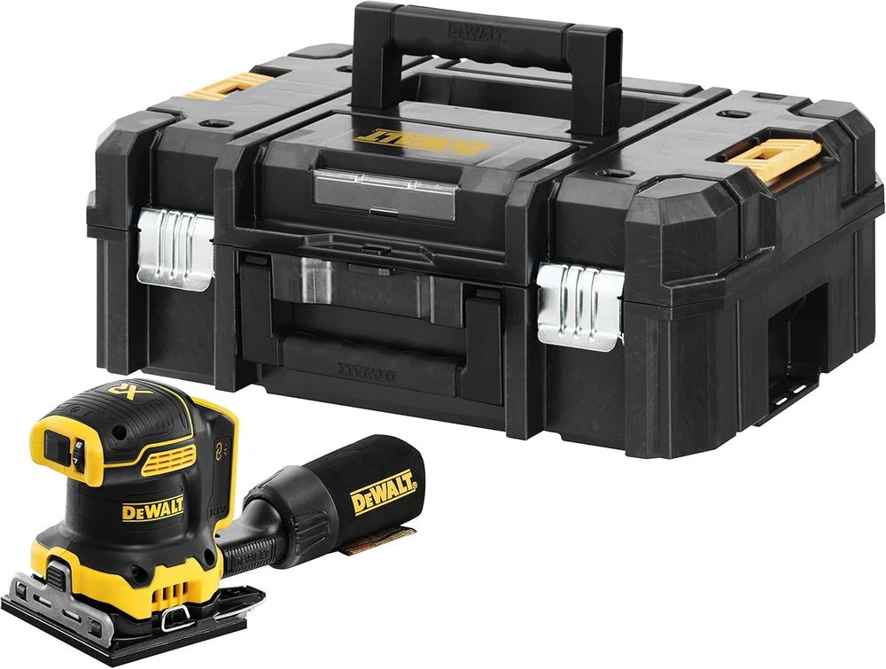 Dewalt vibracinis šlifuoklis DCW200NT, 18V, lagaminas,  be akumuliatoriaus ir kroviklio