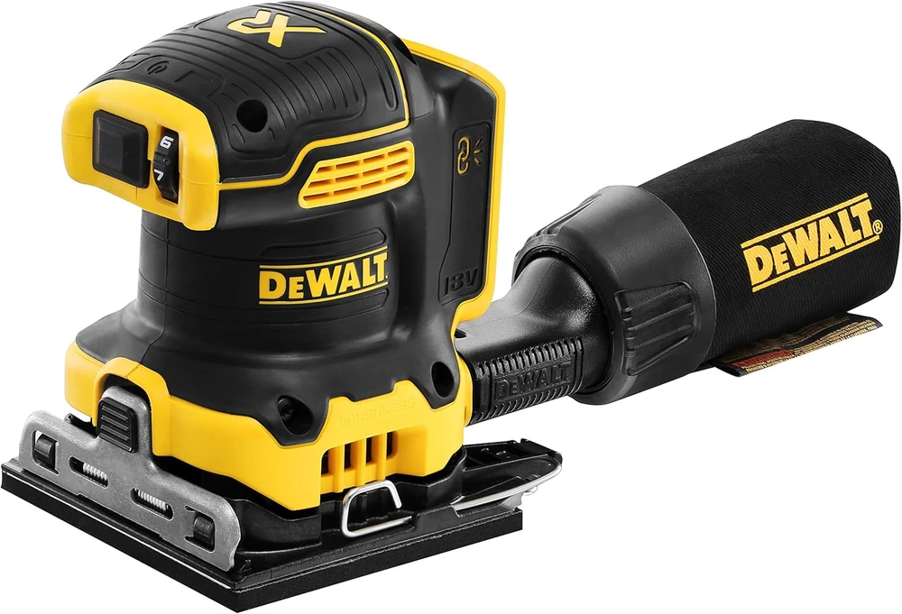 Dewalt vibracinis šlifuoklis DCW200NT, 18V, lagaminas,  be akumuliatoriaus ir kroviklio