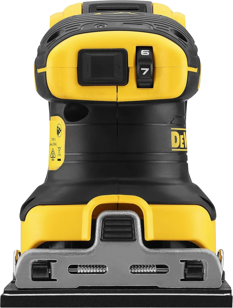 Dewalt vibracinis šlifuoklis DCW200NT, 18V, lagaminas,  be akumuliatoriaus ir kroviklio