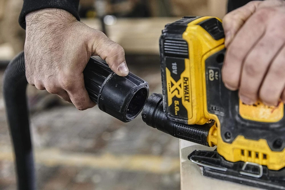 Dewalt vibracinis šlifuoklis DCW200NT, 18V, lagaminas,  be akumuliatoriaus ir kroviklio