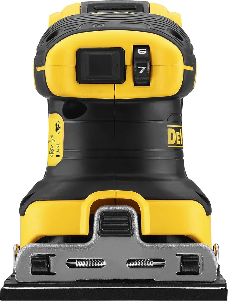Dewalt vibracinis šlifuoklis DCW200NT, 18V, lagaminas,  be akumuliatoriaus ir kroviklio