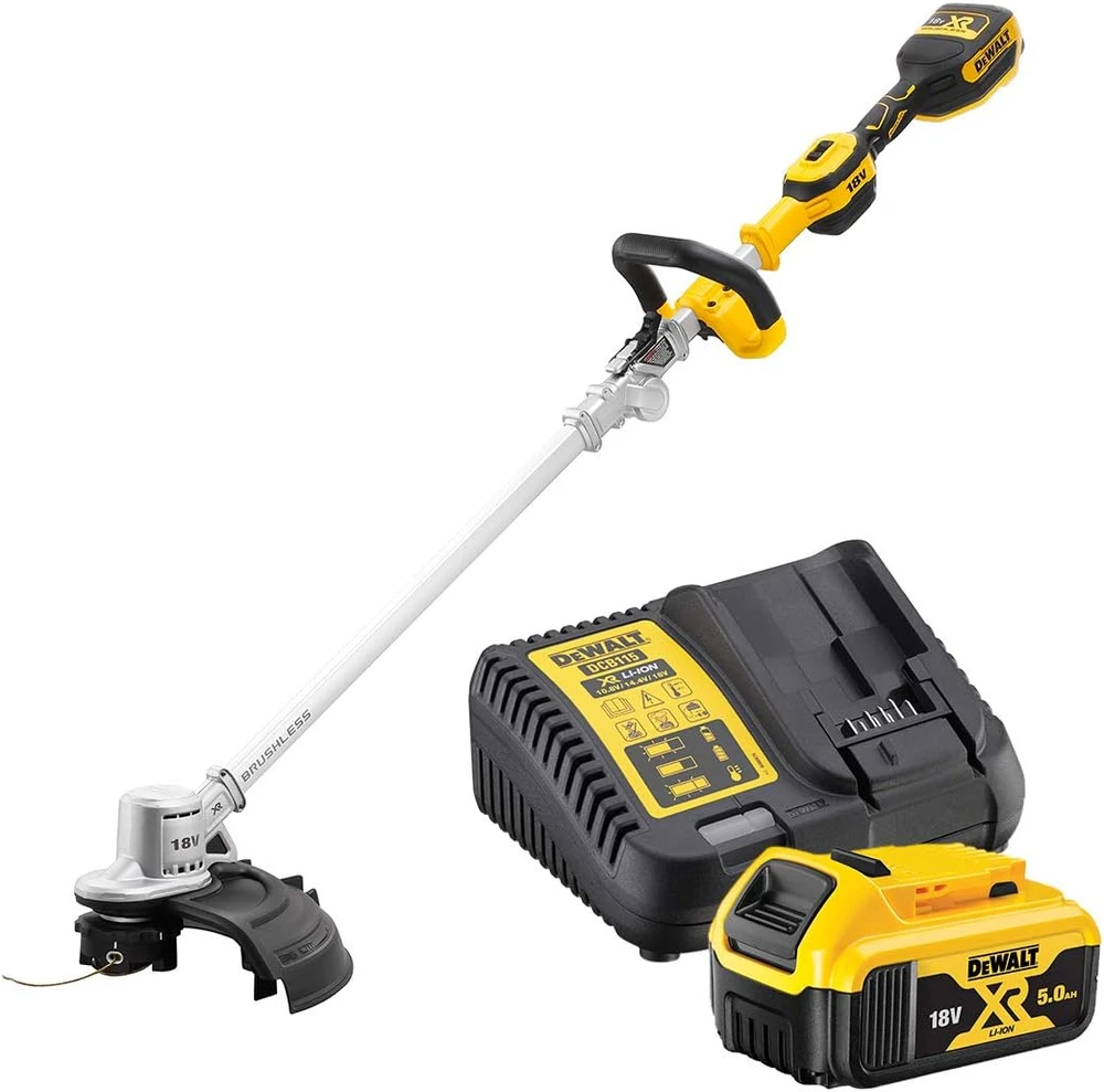 Akumuliatorinė žoliapjovė / trimeris DeWalt 18V, 1x 5.0Ah (DCMST561P1-QW)