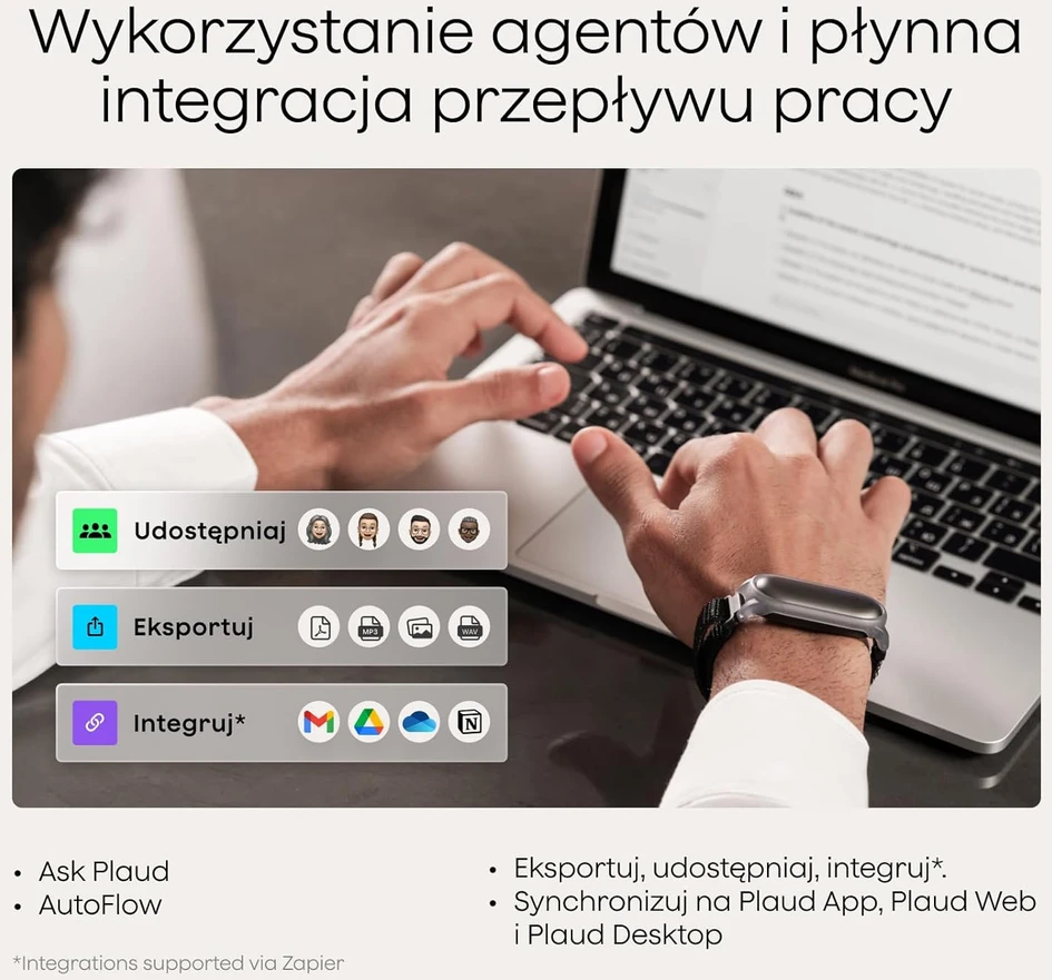 Diktofonas Plaud skaitmeninis dyktafonas su AI, 64 GB atmintimi, Bluetooth ryšiu, NotePin NB-100