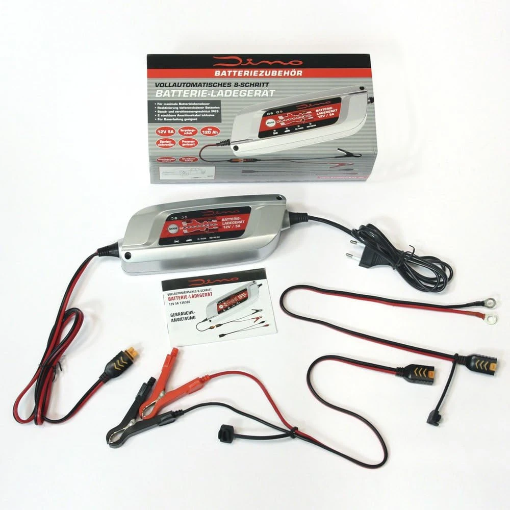 Dino KRAFTPAKET akumuliatorių įkroviklis 12 V 5 A IP65 136300