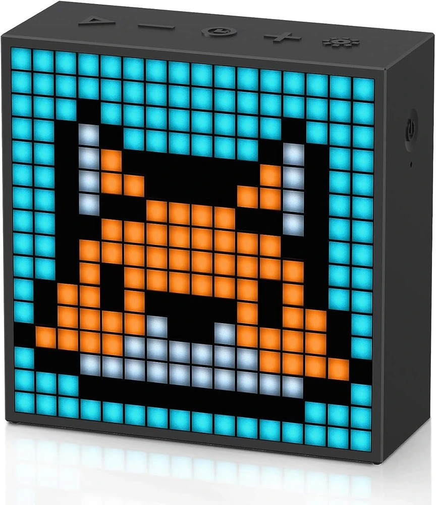 Divoom Bluetooth nešiojamas garsiakalbis su LED ekranu, 6 W galia, juodas, 90100058091