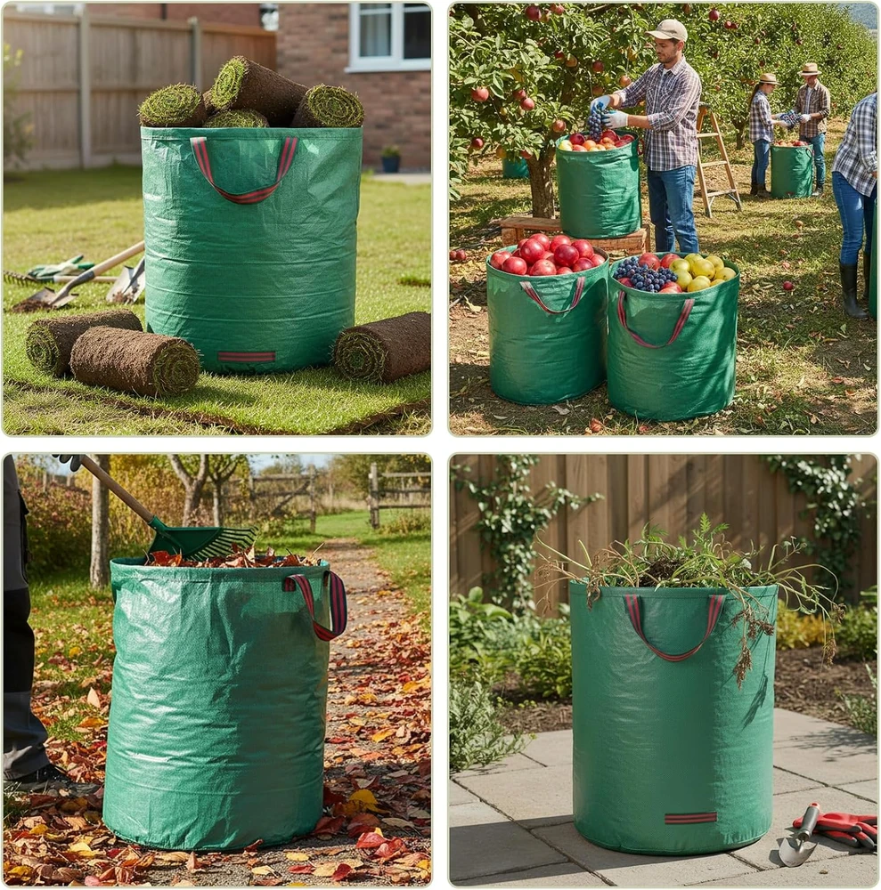 Dntorx sodo atliekų maišai 2 x 500 l, 80 x 100 cm, polipropileniniai