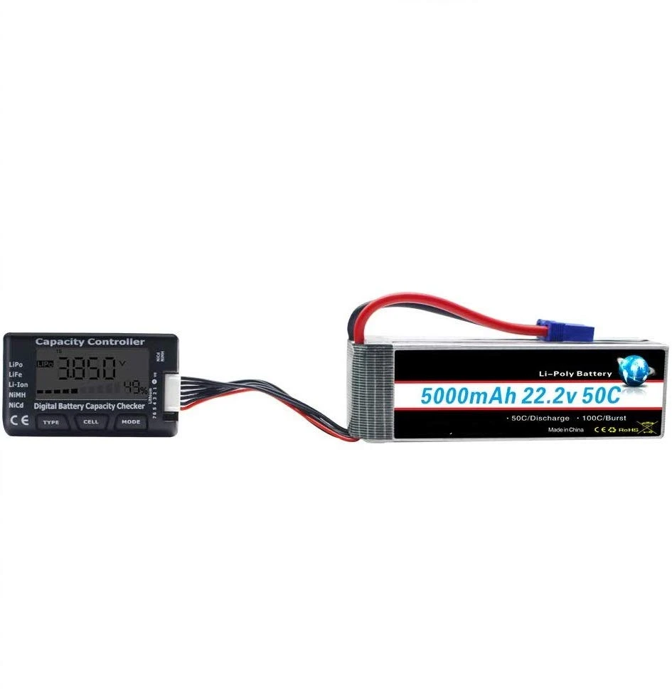 DollaTek akumuliatorių įtampos testeris CellMeter-7, LiPo, LiFe, Li-ion, 1–7 elementams