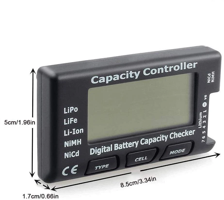 DollaTek akumuliatorių įtampos testeris CellMeter-7, LiPo, LiFe, Li-ion, 1–7 elementams