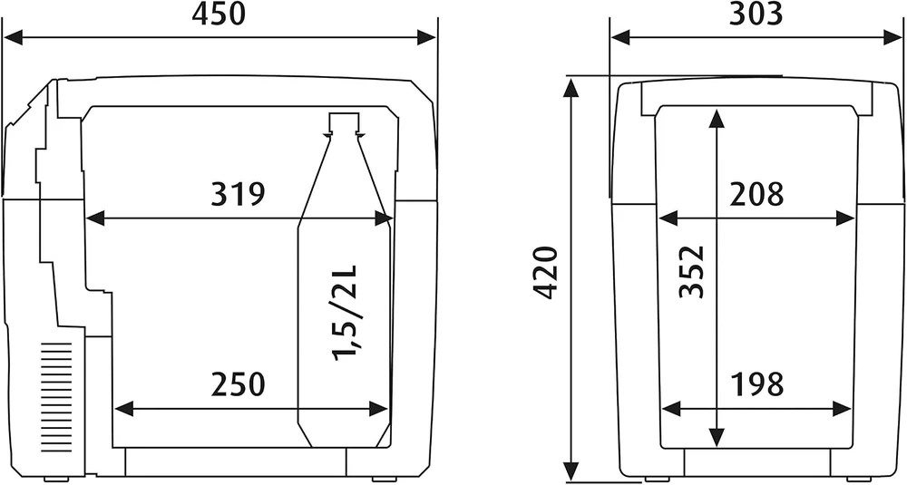 Dometic elektrinė turistinė šaldymo dėžė 20 l 12/24/230 V 9600013320
