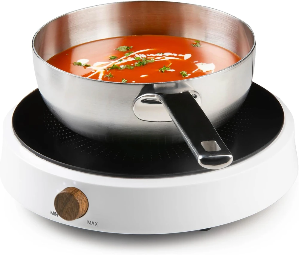 DOMO indukcinė kaitlentė, apvali, 2000 W, keraminis paviršius, DO30112IP modelis