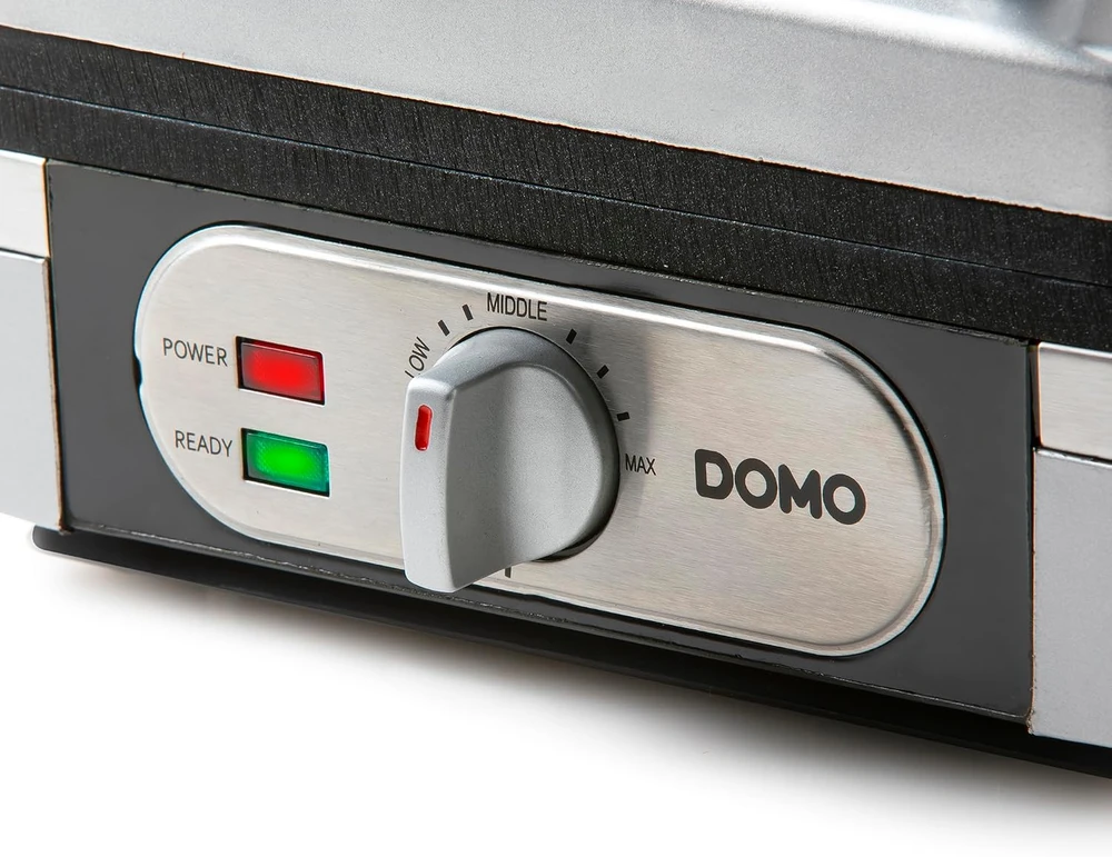 Domo vaflinė, 1400 W, elektroninis temperatūros reguliavimas, DO9047W/N