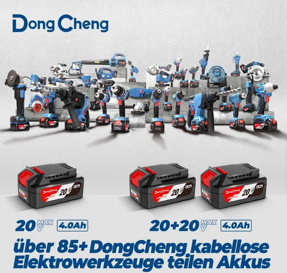 Dong Cheng akumuliatorinis grandininis pjūklas 40 V, 38 cm juostos ilgis, bešepetėlinis variklis DCCS40161