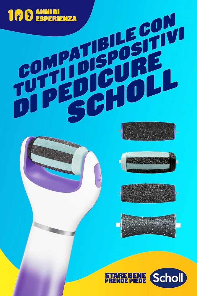 Dr. Scholl's elektrinė pėdų dildė ExpertCare, 17.5 cm, balta ir violetinė
