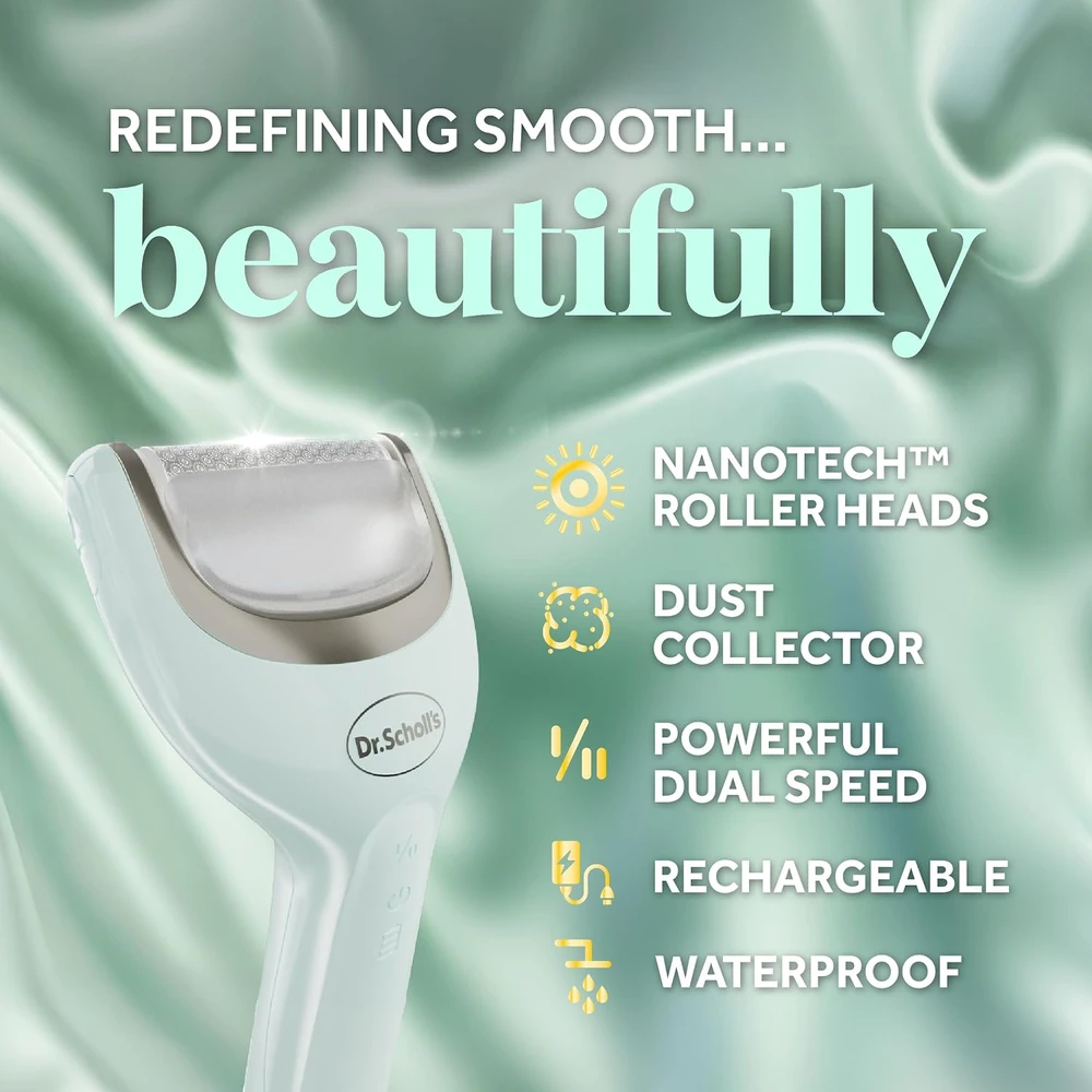 Dr. Scholl's elektrinis pėdų pilnikas Pedi Perfect Pro su 3 galvutėmis ir USB-C