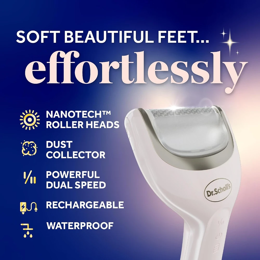 Dr. Scholl's elektrinis pėdų pilnikas Pedi Perfect Luxe su IPX6 apsauga ir 90 min. veikimu