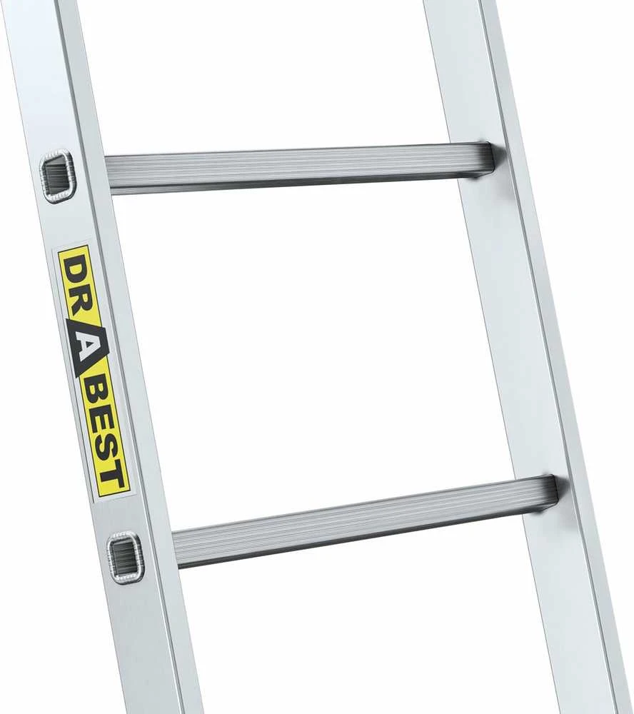 DRABEST PRO aliuminio kopėčios, 7 pakopos, 150 kg