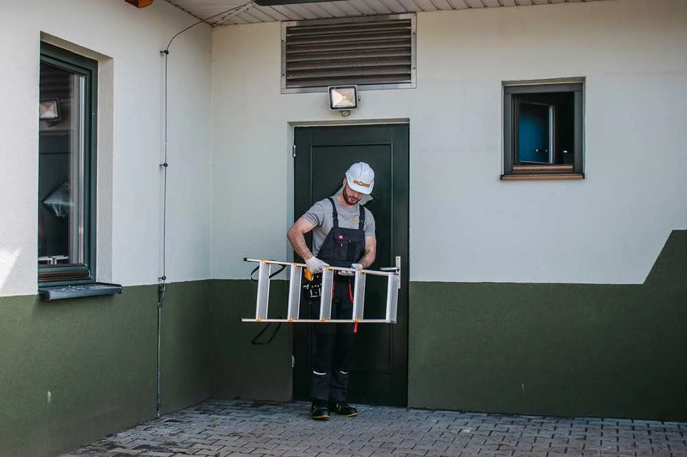 Dvipusės aliuminio kopėčios DRABEST DD5