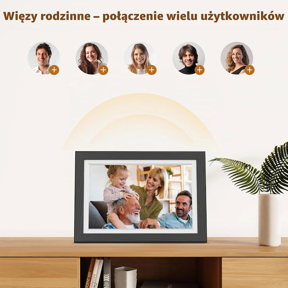 Dragon Touch skaitmeninis nuotraukų rėmelis, 10,1 col. IPS, 32 GB, Wi-Fi