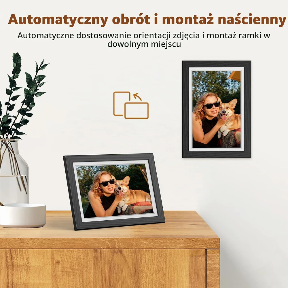 Dragon Touch skaitmeninis nuotraukų rėmelis, 10,1 col. IPS, 32 GB, Wi-Fi