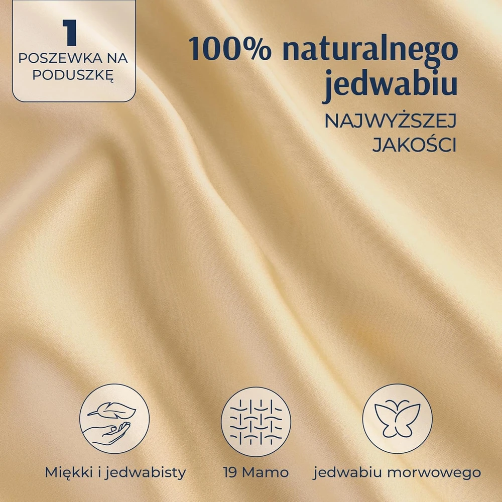 Dreamzie dvipusis pagalvės užvalkalas iš 100% morinio šilko, 19 momme, Oeko-Tex sertifikuotas