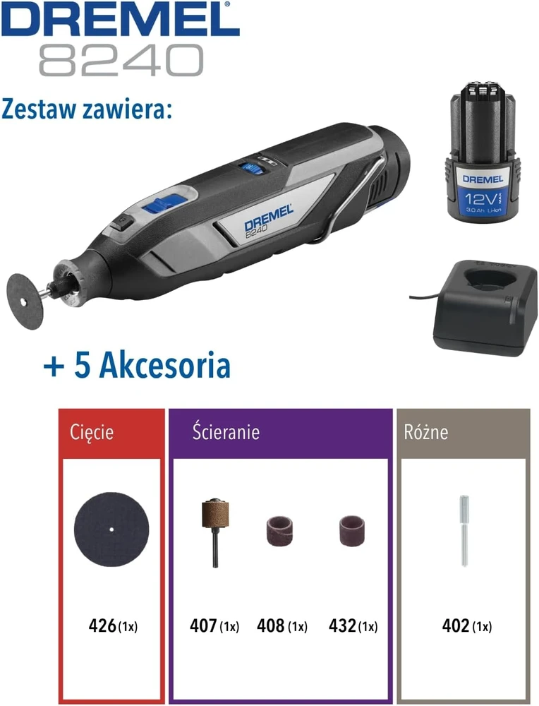 Dremel 8240-5 su 5 priedų