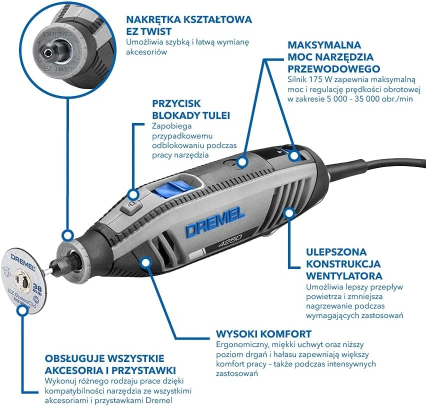 Dremel daugiafunkcinis įrankis 4250-35 su 35 priedais