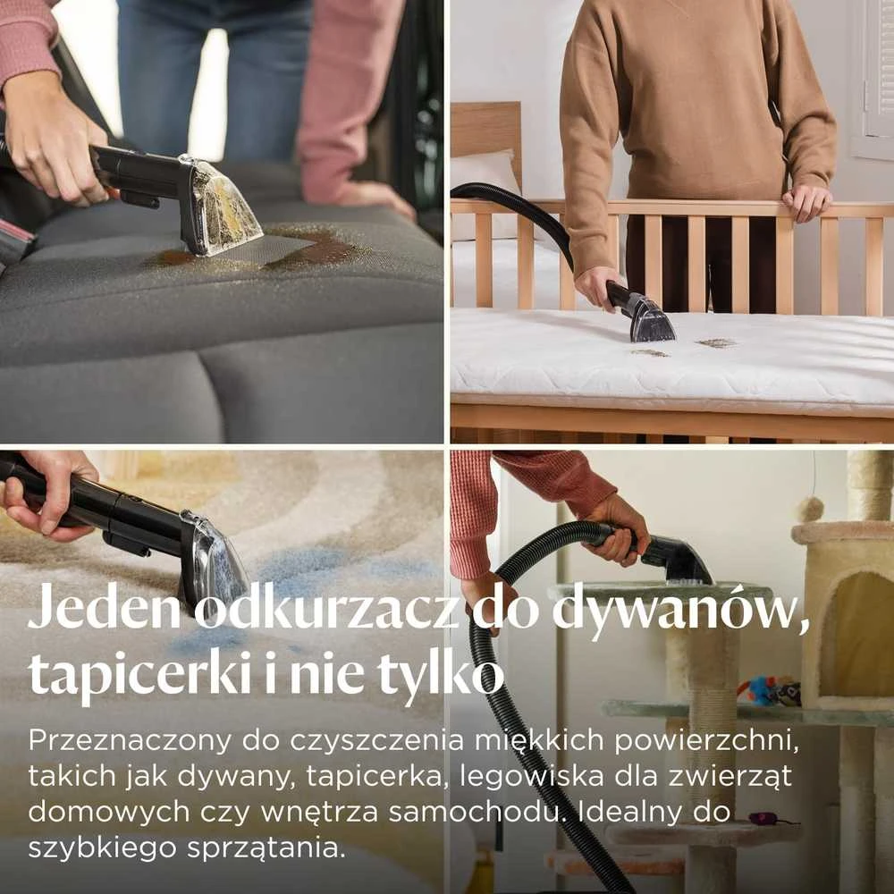 Dulkių siurblys BISSELL kompaktiškas giluminio valymo siurblys SpotClean ProHeat Advanced, 1125 W, kilimams ir apmušalams, 3924N