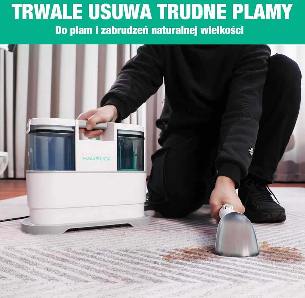 Dulkių siurblys HAUSHOF kilimų ir apmušalų valymo įrenginys StainZapper Pro, 450 W, 1.5 l talpa