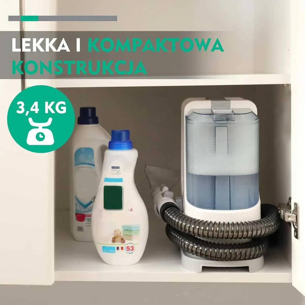 Dulkių siurblys HAUSHOF kilimų valymo įrenginys, 400 W, 1,1 l talpa, galingas siurbimas, HH24041AU