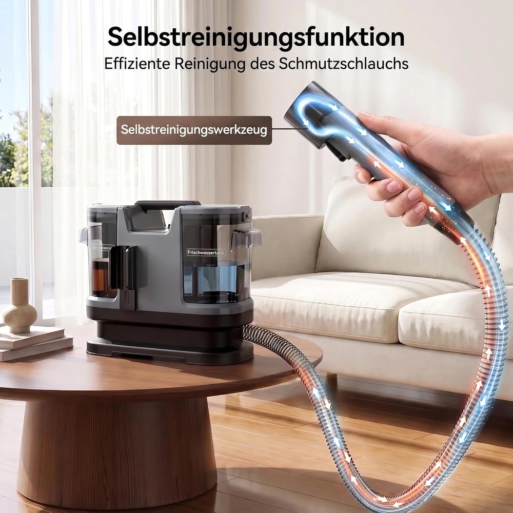 Dulkių siurblys Lubluelu kilimų ir apmušalų plaunamasis siurblys 600 W, 22 kPa, Cleaner3G04