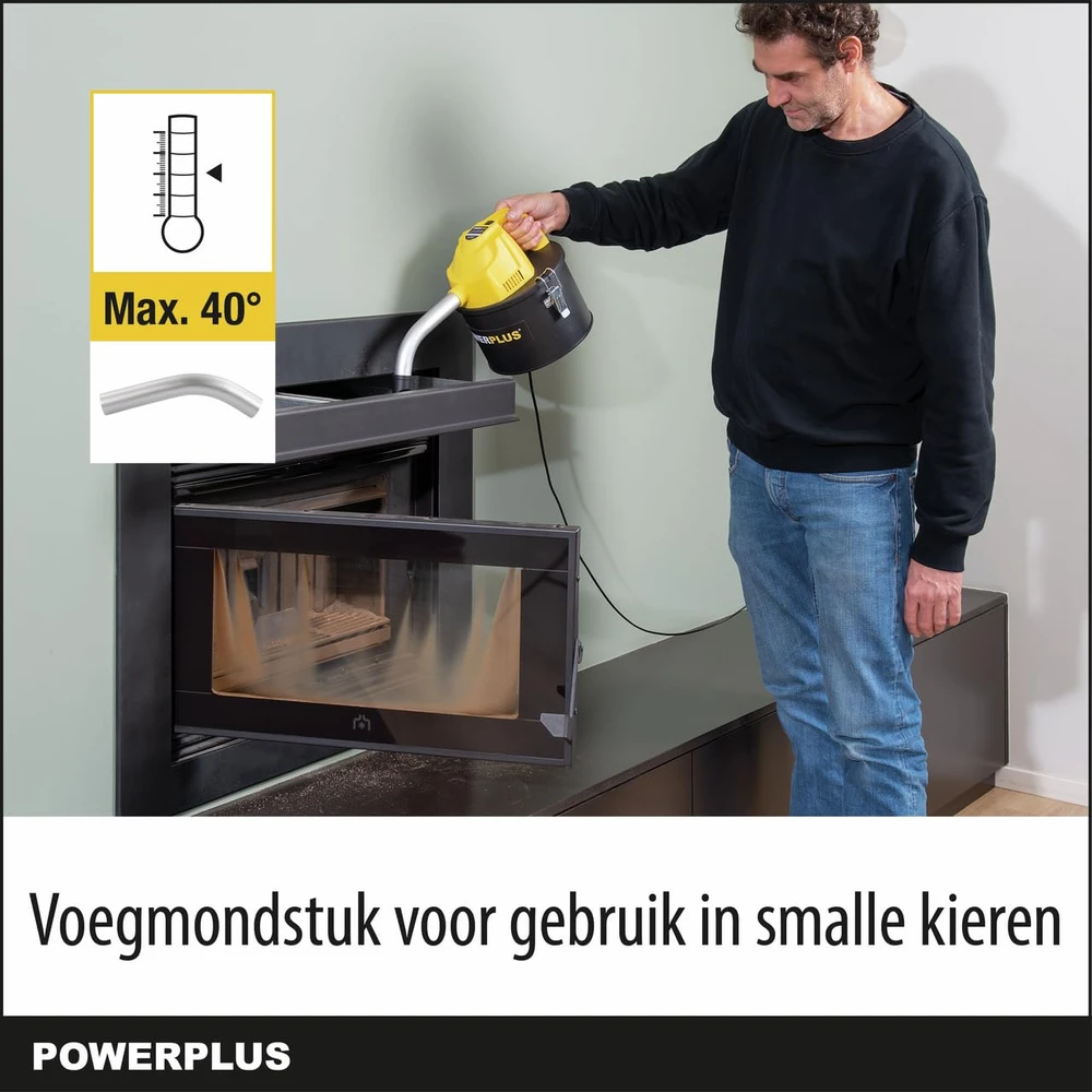 Dulkių siurblys POWERPLUS pelenų siurblys 600 W, 4 l su HEPA filtru POWX3004