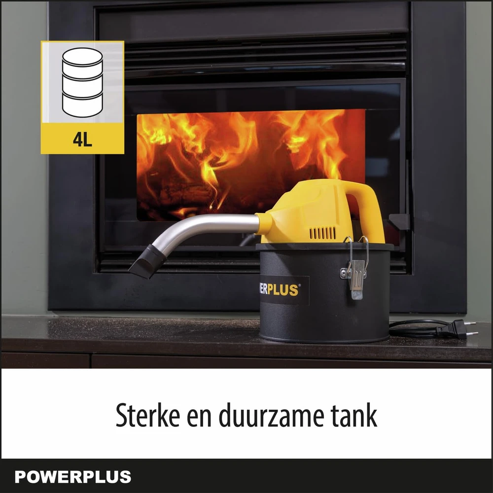 Dulkių siurblys POWERPLUS pelenų siurblys 600 W, 4 l su HEPA filtru POWX3004