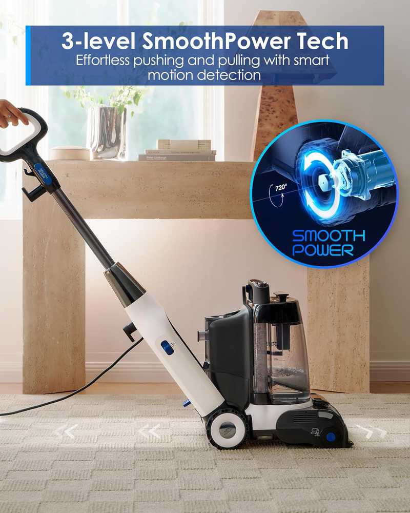 Dulkių siurblys Tineco kilimų plovimo įrenginys, 130 W, su savaiminio valymo, FlashDry ir PowerDry 75 °C funkcijomis, CARPET ONE Cruiser