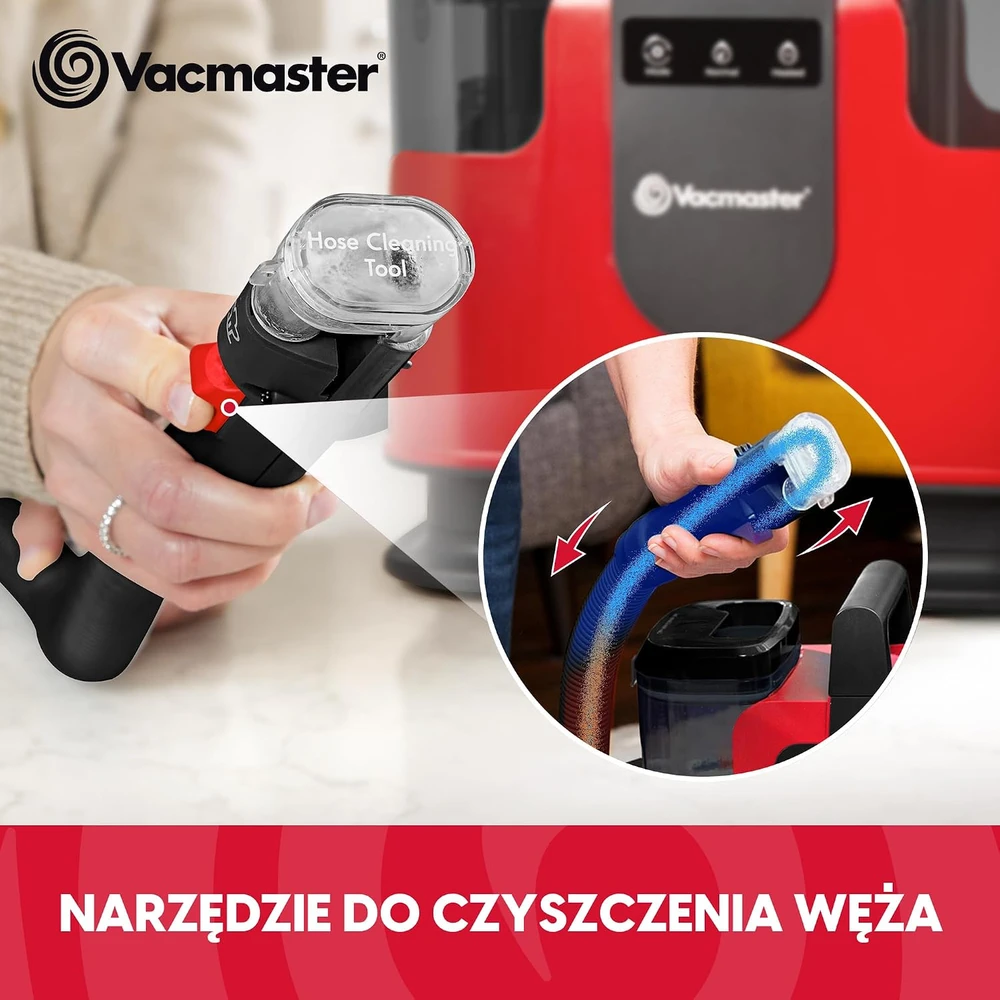Dulkių siurblys Vacmaster kilimų ir apmušalų plovimo siurblys su pašildymu, 1150 W, 17 kPa, STMEUC01H