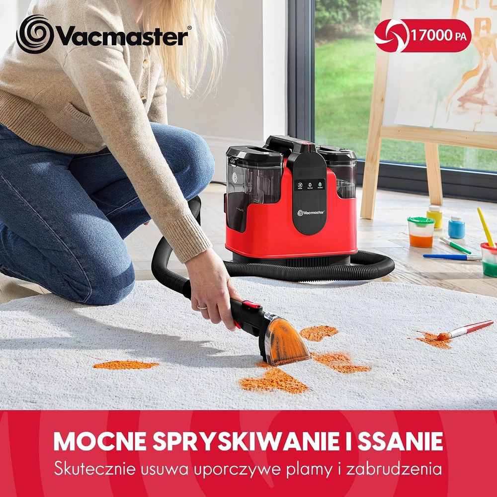 Dulkių siurblys Vacmaster kilimų ir apmušalų plovimo siurblys su pašildymu, 1150 W, 17 kPa, STMEUC01H