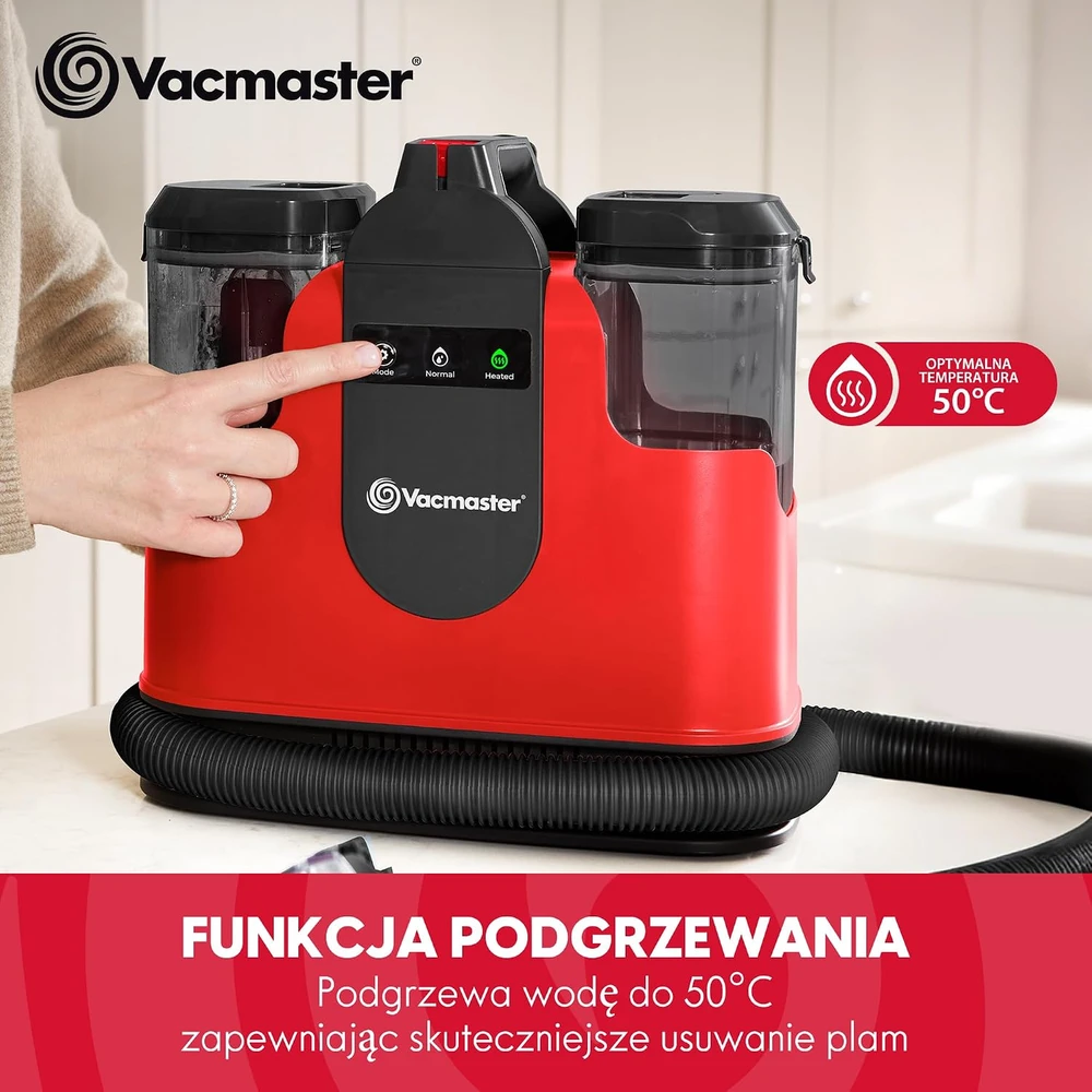 Dulkių siurblys Vacmaster kilimų ir apmušalų plovimo siurblys su pašildymu, 1150 W, 17 kPa, STMEUC01H